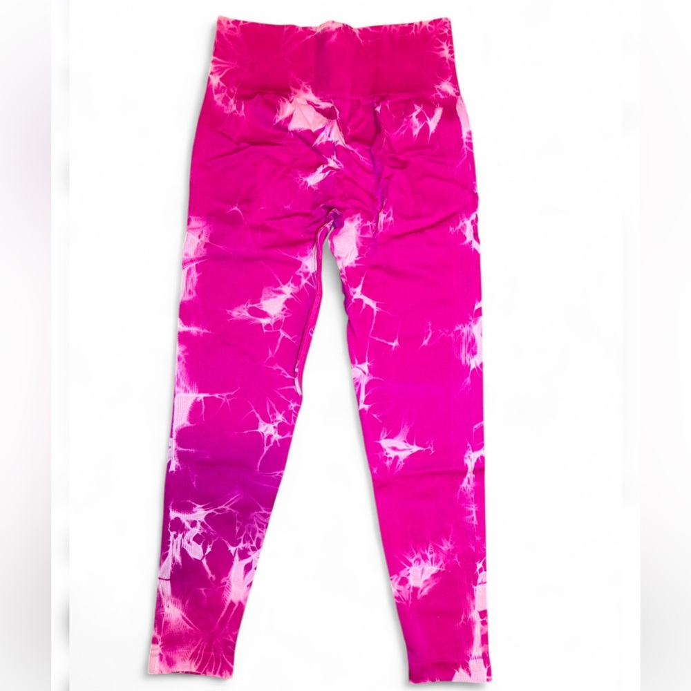 Heather Violet Tie-Dye High Waist Leggings